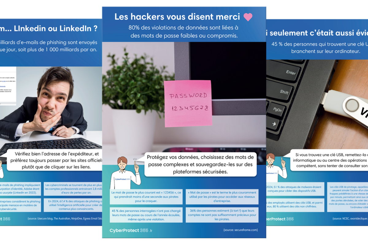 Affiches cybersécurité
