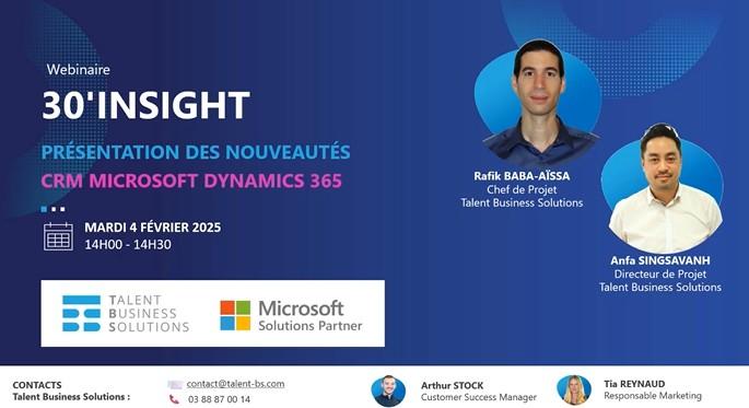 Webinaire CRM Dynamics 365